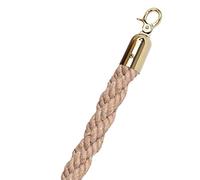 6ft Coarse Hemp Stanch Rope - Crowd Control Ber Eye-Catching Natural Design for Events Queue ment & Traffic Control Perfect for Safe and Aesthetic Appeal