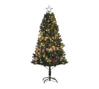 6ft Decorated Christmas Tree Artificial - with LED Lights Warm White 353 Tips