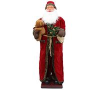 6ft Electric Moving Santa Claus Decoration,Large Christmas Sign, Life-Size Indoor Christmas Decoration for Yard Party Lawn, Indoor & Outdoor,B