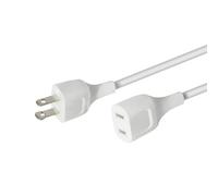 6ft extension cords for small appliances white extension cord for indoor outdoor use 125v 5a polarity extension cord 2 prongs for lights