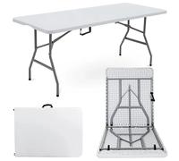 6ft Folding Table Trestle Camping Party Picnic Garden Indoor Outdoor