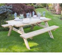 6ft Forest Garden Rectangular Picnic Table - Pressure Treated