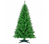 6FT Green Artificial Christmas Tree, 1000+ Tips, Easy 3-Section Setup | Classic 180 cm green PVC Christmas tree with 1000+ tips, hinged branches and easy 3-section assembly for a full festive look