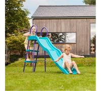 6ft Haumea Slide Teal Purple Kids Outdoor Garden Play Equipment Fun Toy