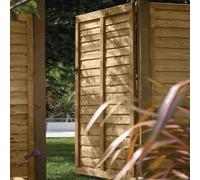 Rowlinson Lap Gate Pressure Treated Fence - 6x3, Brown