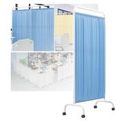 6ft High Foldable Room Divider, Medical Privacy Screen With Wheels, Clinic/Patient/Examination Room Temporary Fence Folding Iron Frame(A,5-panel)
