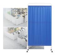 6ft High Foldable Room Divider, Medical Privacy Screen With Wheels, Clinic/Patient/Examination Room Temporary Fence Folding Iron Frame(F,5-panel)
