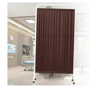 6ft High Folding Room Divider Brown 4-Panel Partition for Patient Rooms Offices Beauty Salons and Health Spaces - Versatile Standing Door