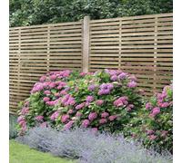 Forest 6' x 6' Pressure Treated Contemporary Slatted Fence Panel (1.8m x 1.8m)