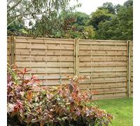 Forest Garden 5'11'' x 5'11'' (180 x 180cm) Pressure Treated Decorative Europa Plain Fence Panel