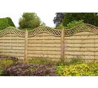 6ft High Forest Europa Prague Fence Panels - Pressure Treated - Panels