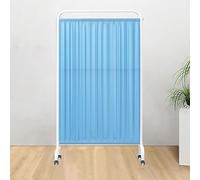 6FT High Mobile Medical Privacy Screen Room Divider with Wheels, Standing Door Partition, 4-Panel Protective Divider for Clinic Office Beauty Salon