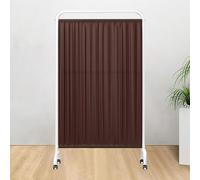 6FT High Mobile Medical Privacy Screen Room Divider with Wheels, Standing Door Partition, 4-Panel Protective Divider for Clinic Office Beauty Salon