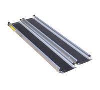 6ft Lightweight Telescopic Channel Ramp - Gritted Surface - 272kg Weight Limit
