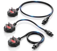 6FT Mickey Mouse Laptop AC Cable, IEC C5 Female Socket 18AWG 10A 125V Line Compatible with Charger Brick, Monitor Adapter, Office Printer, Projector, Travel Replacement Cord, Daily Spare Set