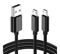 6FT Micro USB Cable for Old Android Phones/Headphones Charger 2Pack, 60W USB A to Micro USB Cable for Samsung Galaxy S6/S7 J7 Edge Note 5, PS4/PS3 Controller, Kindle Charger Cable Replacement, MP3