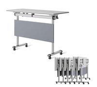 6FT Portable Folding Conference TableIdeal for Modern Meetings Collaborations & NegotiationsLightweight Durable Easy Setup for Office & Event Use
