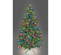 6FT Prelit Green Alaskan Pine Christmas Tree Multicolour LEDs Shatchi Green 6ft