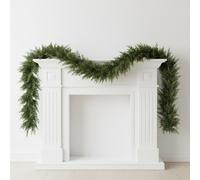6FT Real Touch Cedar Christmas Garland - Extra Full Artificial Pine Greenery, Choose Density (45-162 Tips), Lush Green Garland for Fireplace, Staircase & Doorway Decor ((66) heads,6FT)