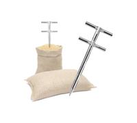 6ft Stainless Steel Grain Probe Sampler, 3-Zone Soil & Grain Sampling Tool, Rotary Solid Probe for Powder & Particle Analysis, Durable & Efficient