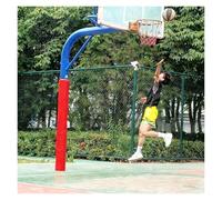 6ft Tall Basketball Pole Padding Heavy Duty Safety Pad, Round Wrap Around Pad for Metal/Cement Columns/Wood, Foam Pole Protector Pads(Red,ID: 6 1/2 in(165mm))