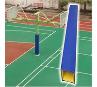 6ft Tall Basketball Pole Padding Outdoor Square, Removable Large Poles Square Columns All-Weather, Wrap Foam Basement Pole Tube Pillar Cover Self-adhesive(Bule - 6FT,Id 10.5x10.5 in)