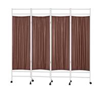 6ft Tall Privacy Screen,Freestanding Room Divider with Universal Wheels,3-6 Panels Ward Partition,Easy to Clean for Office Beauty Salons