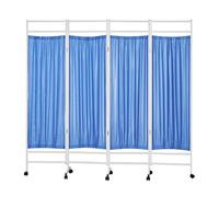 6ft Tall Privacy Screen,Freestanding Room Divider with Universal Wheels,3-6 Panels Ward Partition,Easy to Clean for Office Beauty Salons