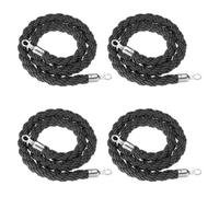 6FT Velvet Stanchion Rope with Hooks - Twisted Post Hanging Rope for Party Decoration Event Carpet Queue Management Premium Quality 182cm Length