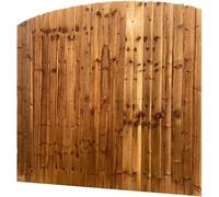 6Ft X 3Ft Feather Edge Fence Panel - Dome Top, Pressure Treated, Pack Of 2