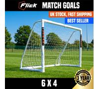 6ft x 4ft Football Goal| Match Training Goal | 70mm PVC Posts |3 Year Guarantee