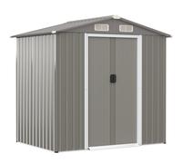 6FT x 4FT Outdoor Storage Shed Metal Tool House W/ 4 Air Vents