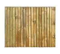 6FT x 5FT Feather Edge Fence Panels Vertical | Pressure Treated Timber Closeboard Fencing | Garden Privacy Screening Panels | Heavy Duty Weather Resistant Outdoor Fence | Set of 1