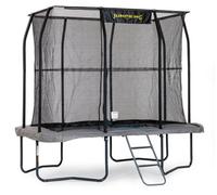 Jumpking 6ft x 9ft Feet Rectangular Pro Trampoline With Safety Enclosure Net & Ladder ❘ Outdoor Garden Trampoline For Adults & Kids With 110gsm Net & Hard Wearing Surround Pad - 10 Year Warranty
