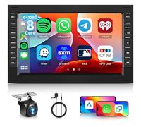 [6G+128G] 8-Core Car Stereo For VW T5 Golf MK4 Bora Polo Passat B5 Jetta Seat, Hodozzy 2 Din 7 Inch Touch Screen with Wireless Carplay Android Auto, Bluetooth GPS WiFi DSP FM/RDS Radio Canbus Camera