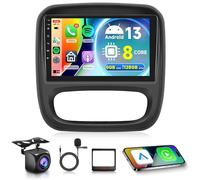 6G 128G 8 Core for Vauxhall Vivaro 2014-2018 Renault Trafic FIAT Talento Nissan NV300 Android Car Stereo Carplay Android Auto 9 Inch Touch Screen Car Radio with GPS Bluetooth FM/RDS DSP Backup Camera