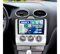 6G+128G - Android 13 Car Stereo for Ford Focus Exi MT 2 3 MK2/MK3 2004-2011 with Wireless CarPlay Android Auto, 9'' Touchscreen with WiFi GPS Mirror Link Bluetooth FM RDS DSP EQ SWC Camera