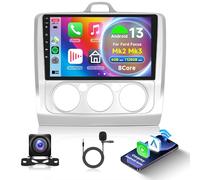 6G 128G Android Car Stereo for Ford Focus Mk2 Focus Mk3 2004-2011 with Wireless Carplay, 9 Inch Touch Screen Car Radio with GPS Bluetooth FM RDS DSP WiFi Android Auto + AHD Backup Camera
