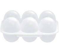 6Gird Eggs Holder Container Portable Eggs Tray Carriages Dispenser For Camping Picnics Travel Eggs Storage Box Leakproof Eggs Boxes With Lid Durable Plastic Eggs Case Eggs Organizers