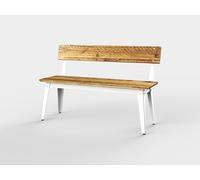 6Grad Outdoor bench with Backrest 185 cm Jan Cray White oiled lumber - JCRAY 6GRAD OUT 185 WE BOL