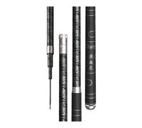 6H High Carbon Telescopic Fishing Rod, Heavy Power Hand Pole | 7-Layer Anti-Torsion Carbon Blank, Anti-Lock Segments, Long Non-Slip Handle, 2.7m-5.4m Options