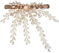 6hftuiiii Girls Hairpin Claws Hairpins for Long Hair Hair Clips Eternal Branch High-end Hand-Made Tassel Natural Freshwater Pearl Hairpin (Color : A Size : One Size)