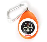 6hftuiiii Science-Based Primary Compass Popular Science Learning, Daily Use, Travel Easy to Carry Guides Hikers (Color : Orange)