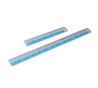 6in & 12in Professional Metal Ruler Straight Edges with Imperials & Metric Measurements for Projects Crafting Straight Edges