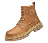 6IN Direct Attach homens Soft head botas de trabalho antiderrapante, Yellow, 9.5
