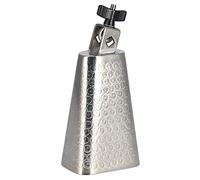 6in Electroplated Metal Cowbell, Silver Percussion Instrument with Knob, Crisp Tone for Drum Kit Accessories and Rhythmic Music