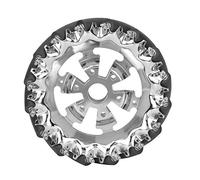 6in Mecanum Wheel Metal Right, Industrial Robots Parts, Omnidirectional Wheel with 16pcs TPU Rubber Rollers, Fine Processing for All Directional Movement, Compatible with Various R