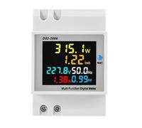 6IN1 AC Monitor KWH Electric Energy Frequency Meter 250V-450V Voltage Current Multi-Function Digital(AC40-300V)