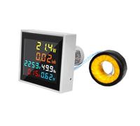 6IN1 D48-2058 LCD Digital Display Multifunction Meter Mini Electronic Watt-Hour Voltage Current Meter(AC 50-300V)