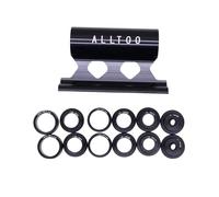 6IN1 DH Mountain Bike Road Bike Car Roof Rack Fixed Frame Quick Release Barrel Axle Front Fork Bracket BOOST 12MM 15MM 20MM (black)